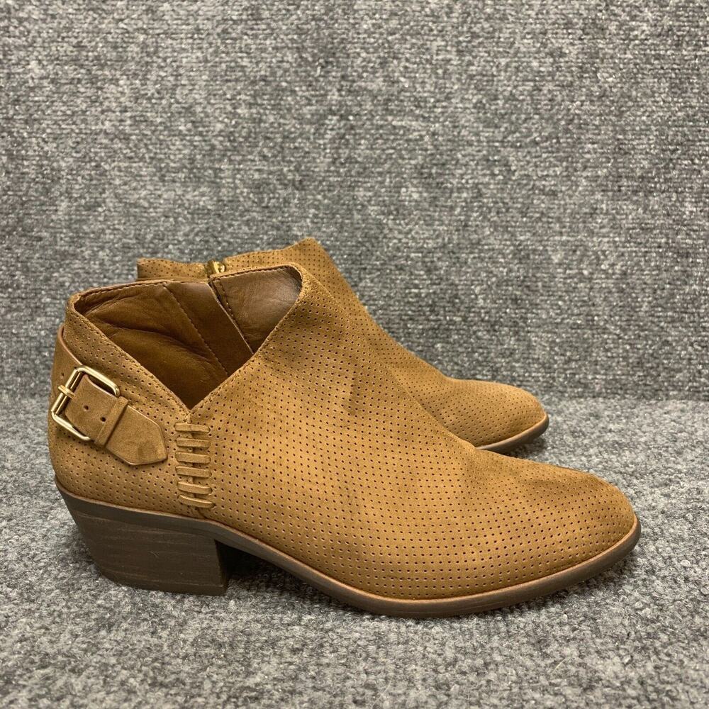 Vince Camuto Parveen Ankle Boots Womens 7 Brown Suede Leather Western Boho